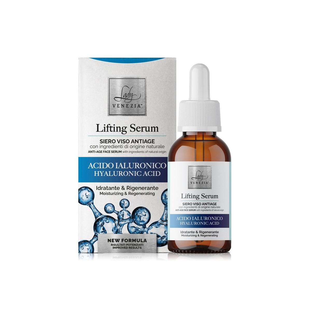 Sérum facial antiarrugas con Ácido Hialurónico · 30 ml — Lady Venezia
