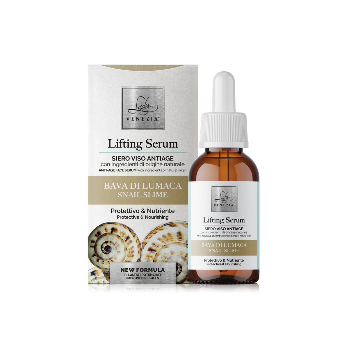 Suero facial antiarrugas con baba de caracol - 30 ml — Lady Venezia