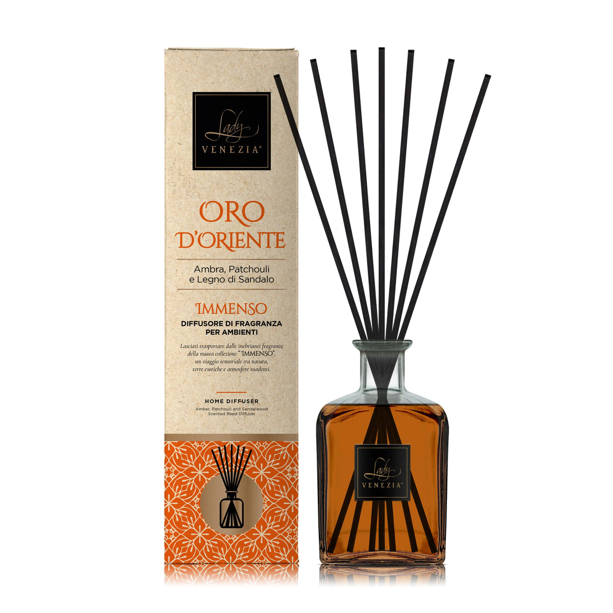 Maxi difusor de ambiente con varillas «Immenso» · 4 fragancias — imagen 3