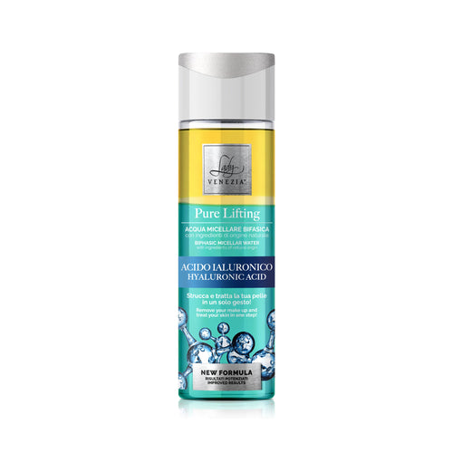 Agua micelar bifásica Pure Lifting · Ácido hialurónico · 250 ml — Lady Venezia