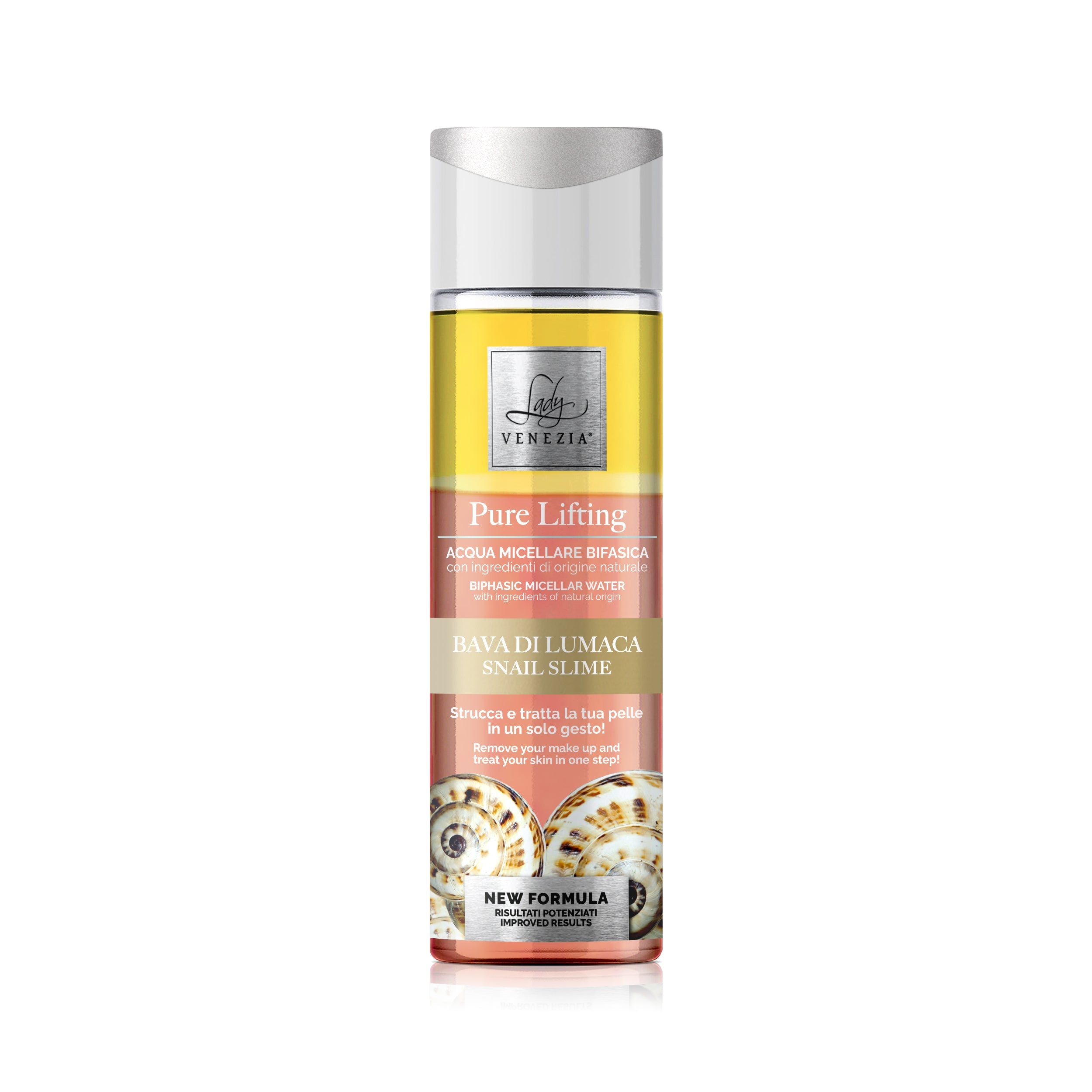 Agua micelar bifásica Pure Lifting · Baba de caracol · 250 ml — Lady Venezia