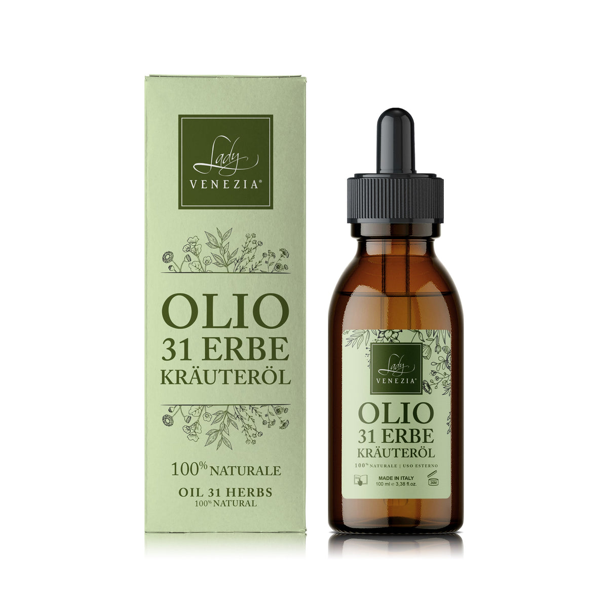 Aceite esencial 31 Hierbas Krauterol con cuentagotas · 100 ml — Lady Venezia