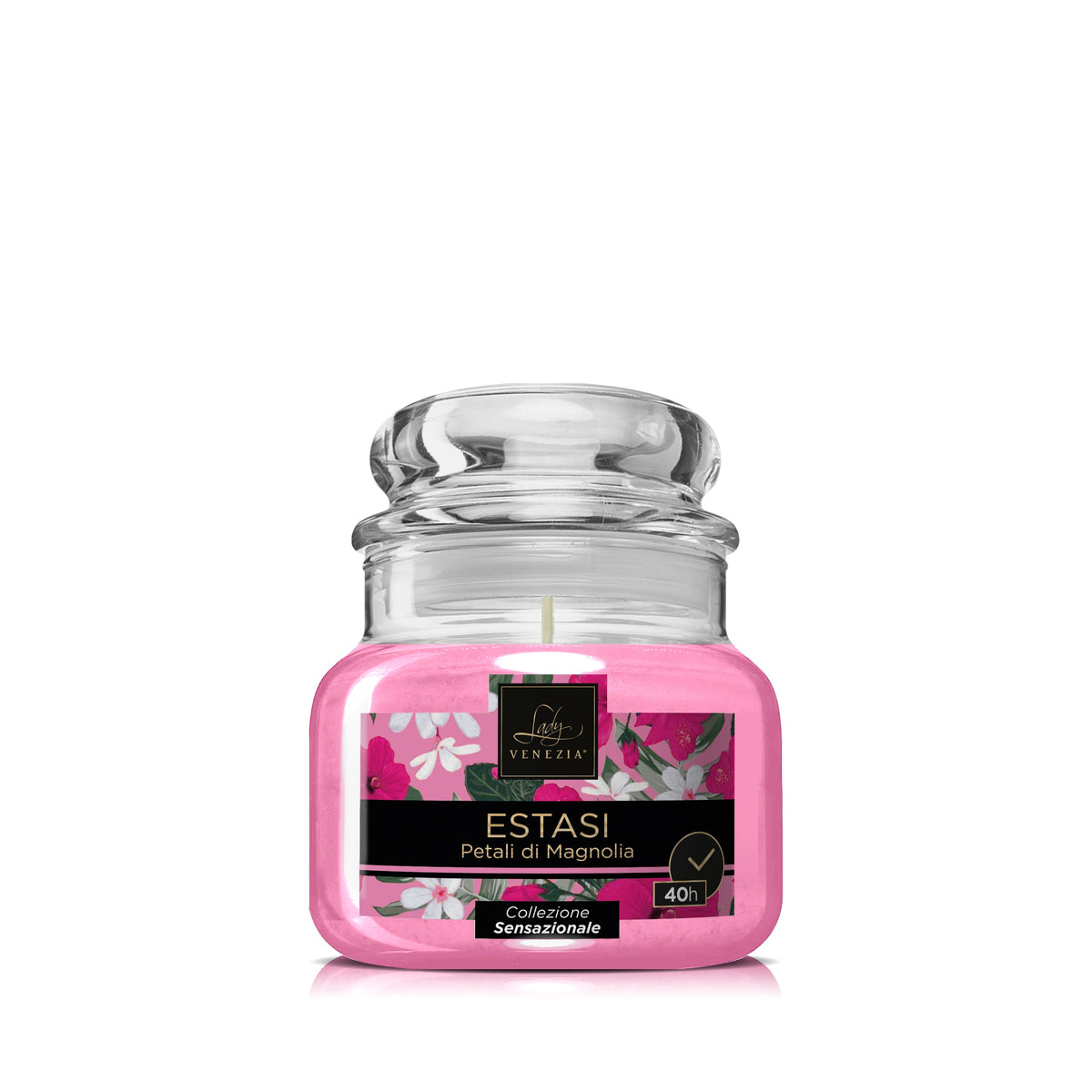Vela perfumada en vidrio Sensazioni - formato medium 40 horas - 5 fragancias — Lady Venezia