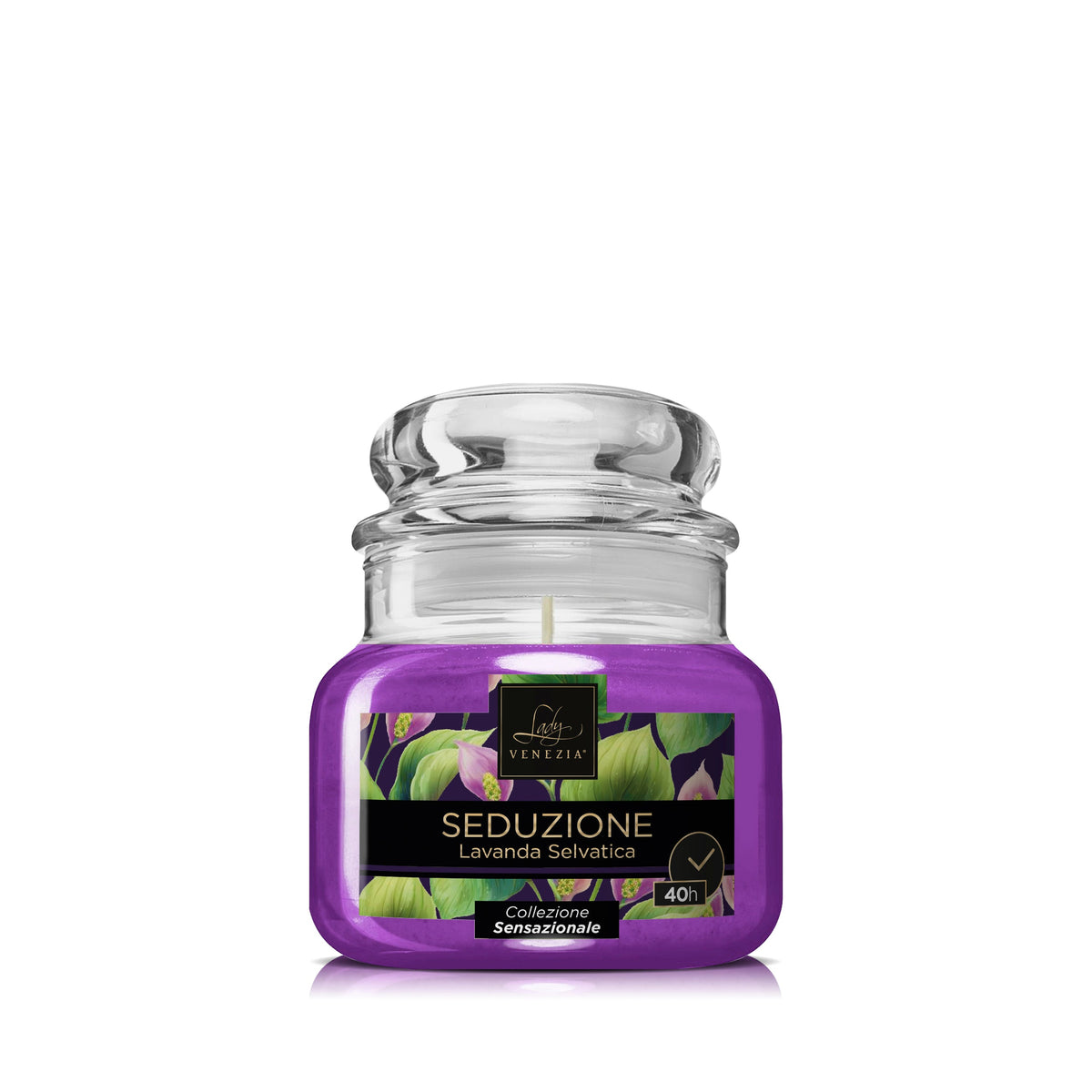Vela perfumada en vidrio Sensazioni - formato medium 40 horas - 5 fragancias — imagen 5