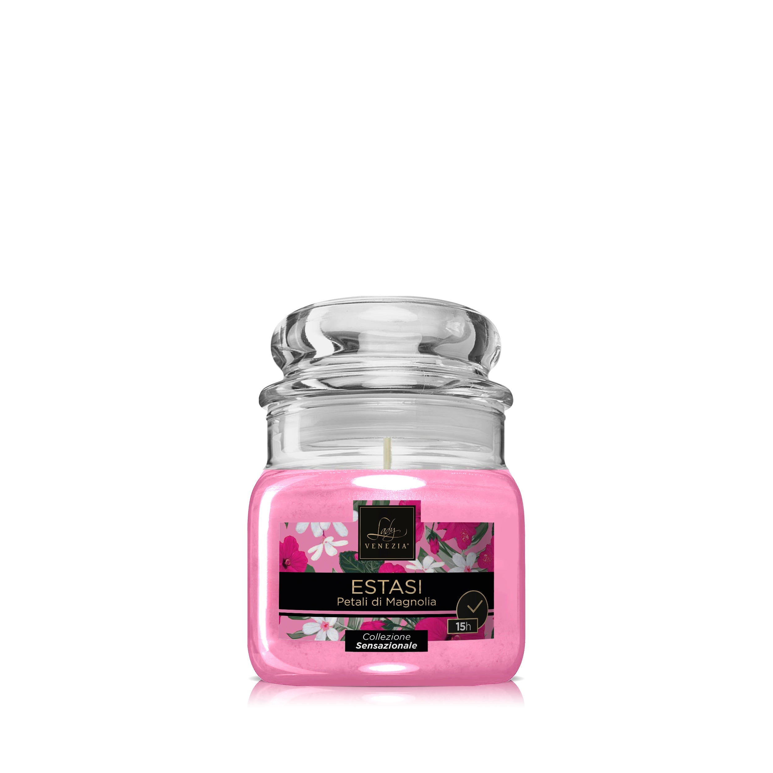 Vela perfumada en vidrio Sensazionale - formato small 15 horas - 4 fragancias — Lady Venezia