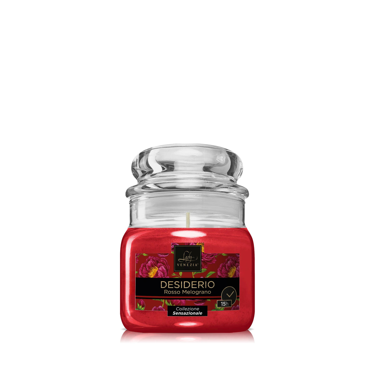 Vela perfumada en vidrio Sensazionale - formato small 15 horas - 4 fragancias — imagen 3