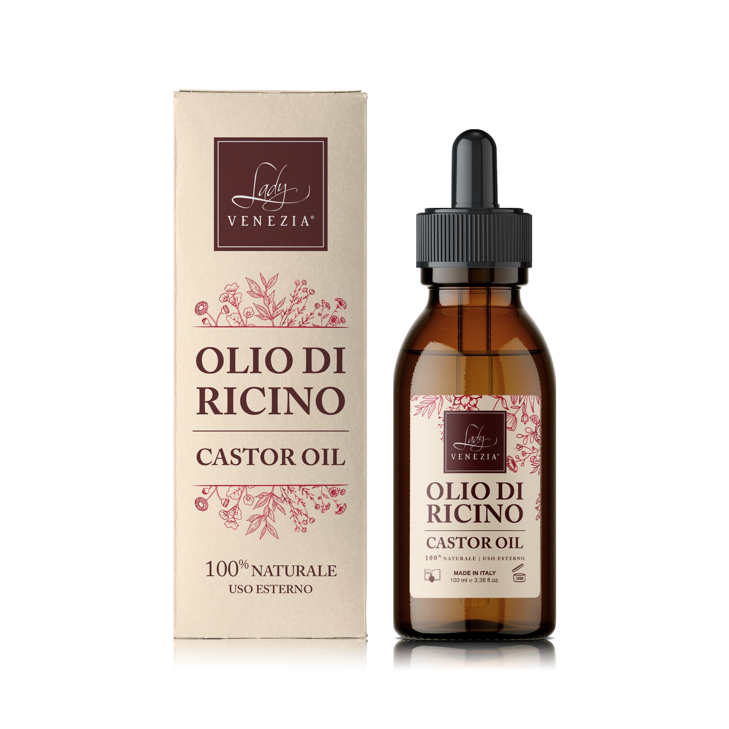 Aceite de Ricino con cuentagotas · 100 ml — Lady Venezia