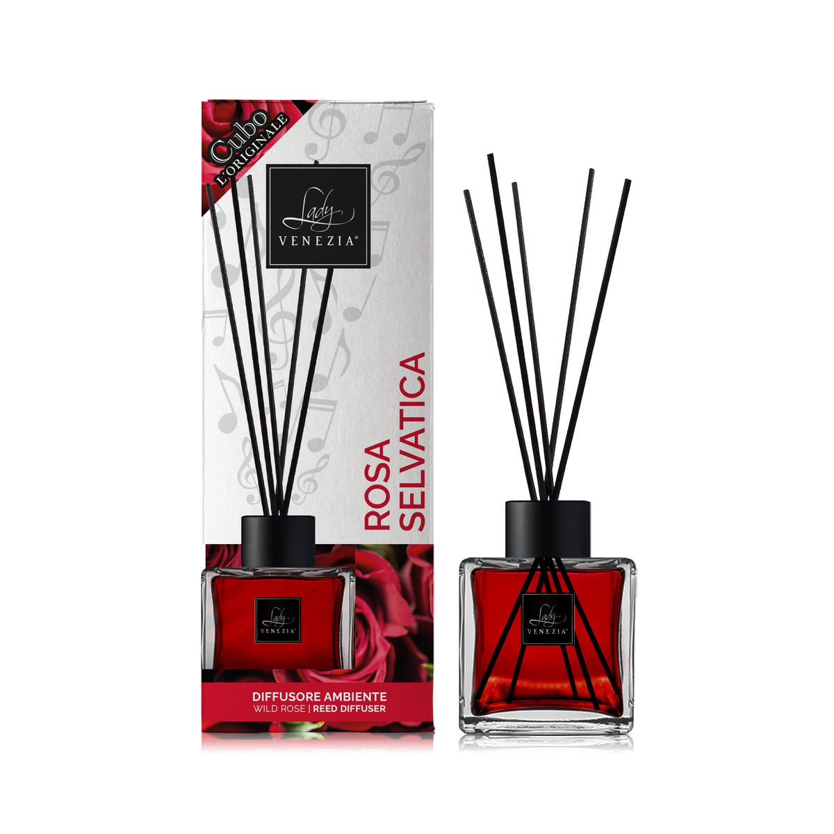 Difusor de ambiente Cubo con varillas - 12 fragancias - 100 ml — imagen 2