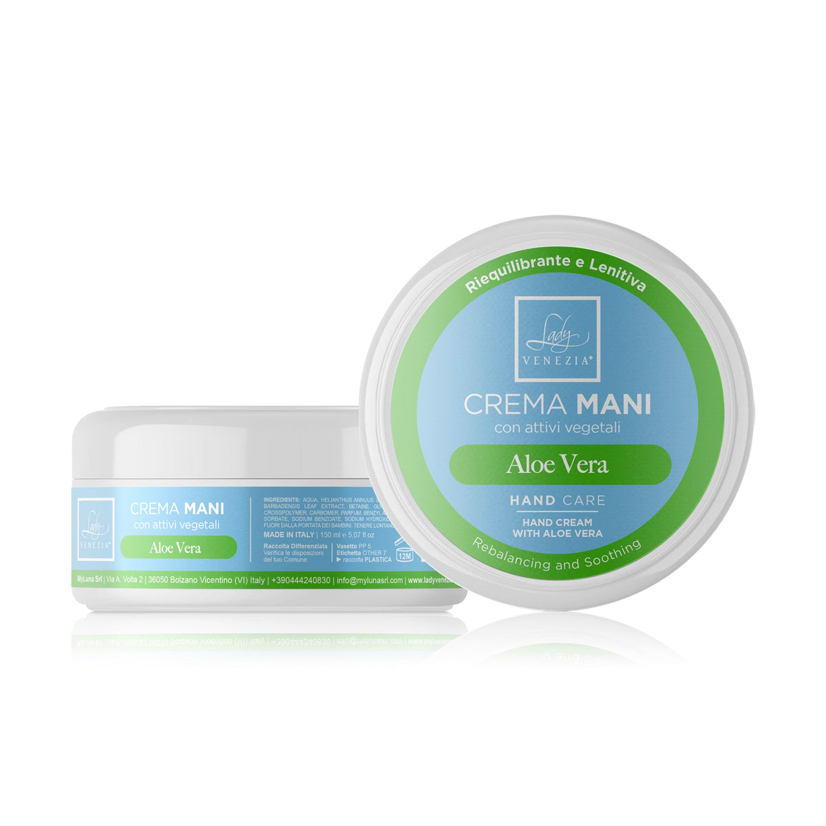 Crema de manos de aloe vera - 150 ml — Lady Venezia