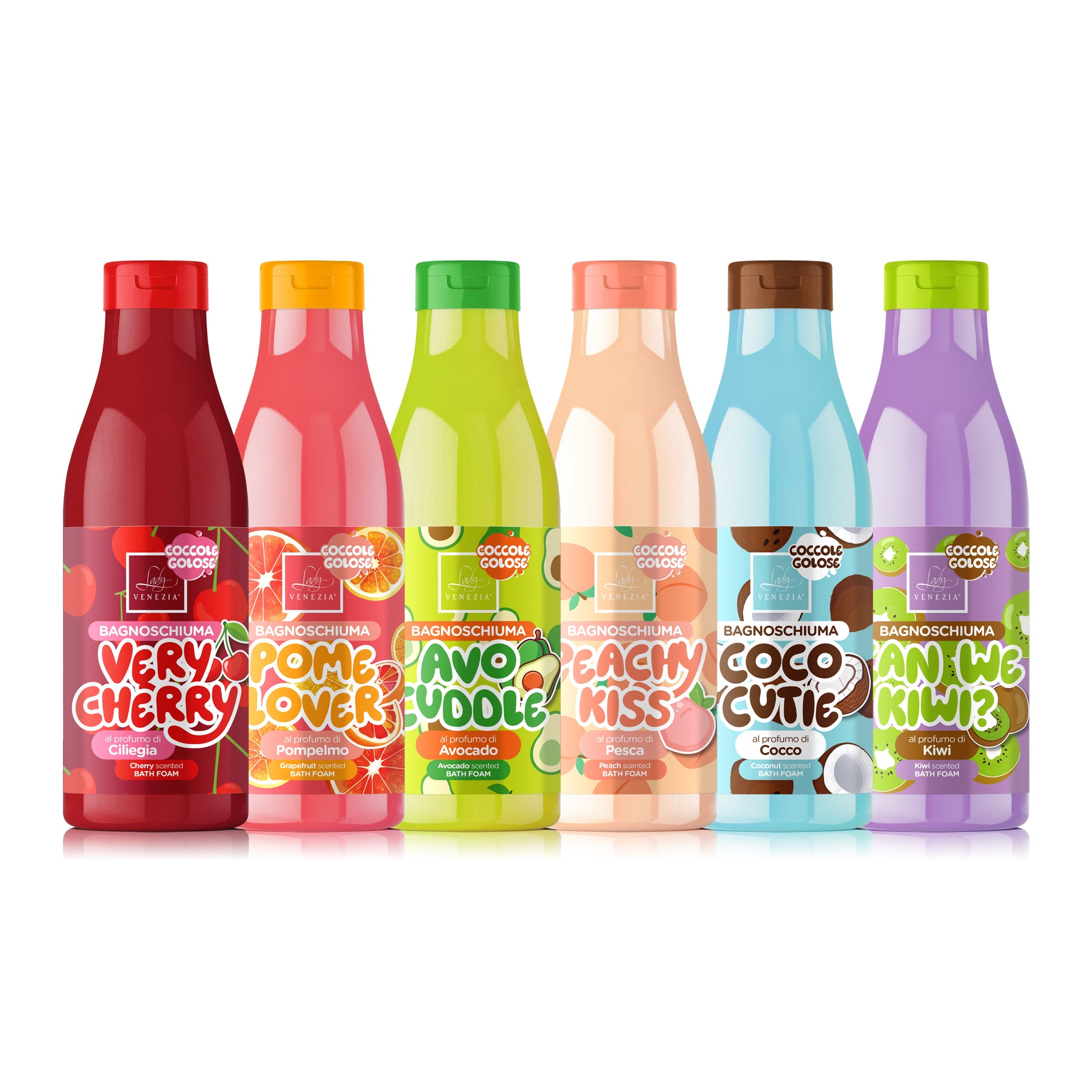 Espuma de baño Coccole Golose · 6 fragancias · 500 ml — Lady Venezia