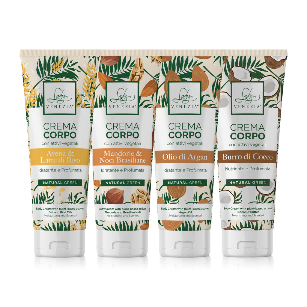 Crema corporal hidratante y perfumada Colección Natural Green - 4 fragancias - 200 ml — Lady Venezia