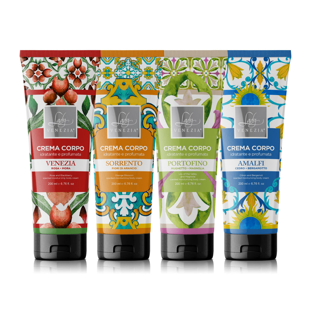 Crema corporal hidratante y perfumada Colección Ceramiche - 4 fragancias - 200 ml — Lady Venezia